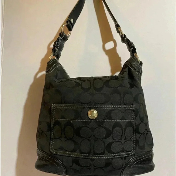 Coach CC signature canvas print satchel handbag - Picture 1 of 12